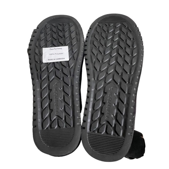 Koolaburra  by Ugg Women’s Aribel Black Leopard Suede Short Winter Boots Size 6 - Picture 9 of 11